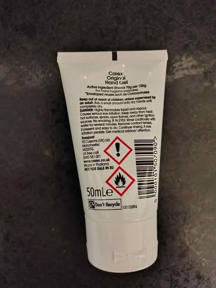 Photo of free Antibacterial sanitizer gel (Downs Barn) #2