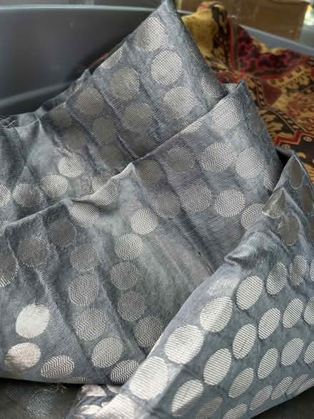 Photo of free 2 pieces if silver fabric (Flatbush - Ditmas Park) #2