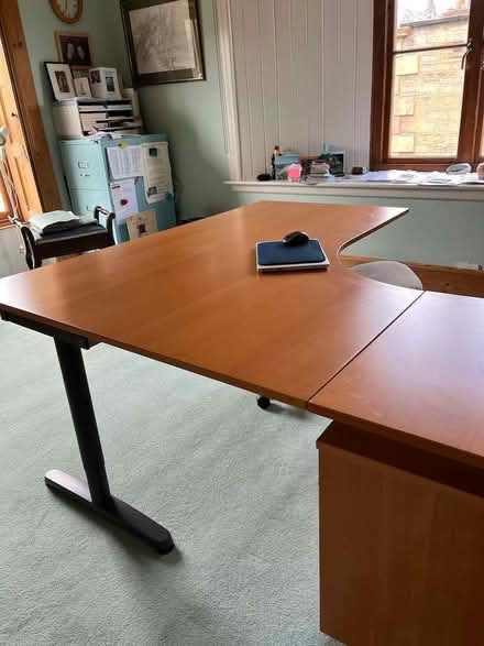 Photo of free Large corner desk (two sections attached) (Sciennes EH9) #3