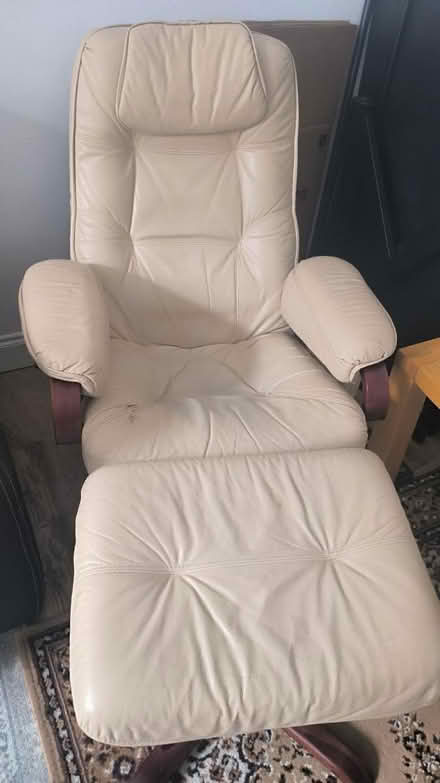 Photo of free Leather reclining armchair (SW11) #3
