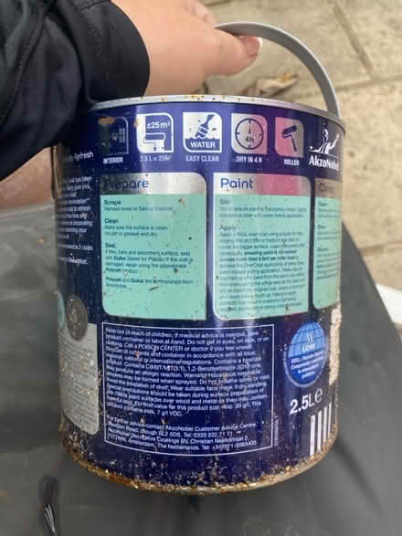 Photo of free Dulux matt paint 2.5L (Queens Park W10) #2