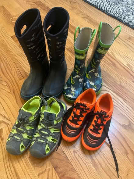 Photo of free Youth size 3 boots and shoes (Haggerty and 7 mile) #1