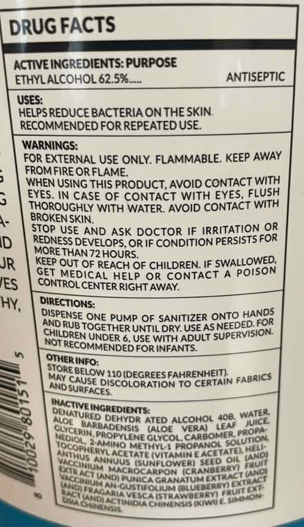 Photo of free Four Gallons of Hand Sanitizer (Stroudsburg) #3