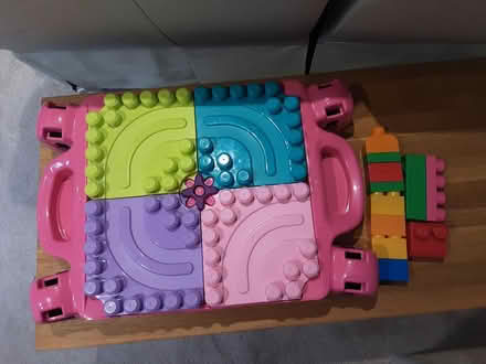Photo of free Duplo table and bricks (Ferndown BH22) #1