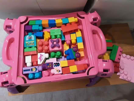 Photo of free Duplo table and bricks (Ferndown BH22) #2