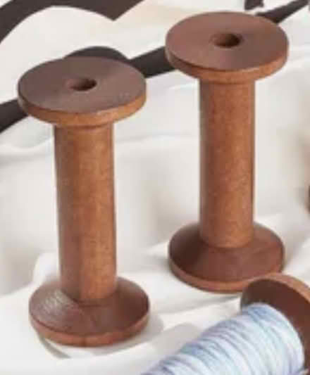 Photo of Wooden bobbins (West Malling) #1