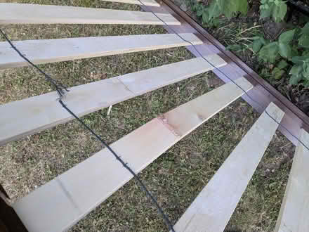 Photo of free Oak Twin Bed frame+boards (East York) #3