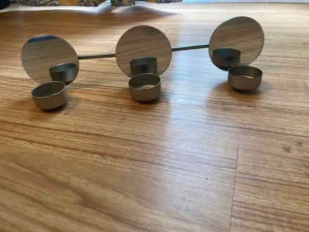 Photo of free Purple vase / mirror candle holder (Scaggsville) #2
