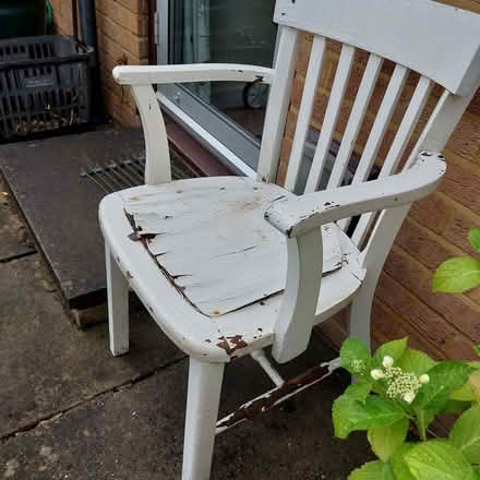 Photo of free Wooden carver chair in need of restoration (Fords Farm RG31) #2