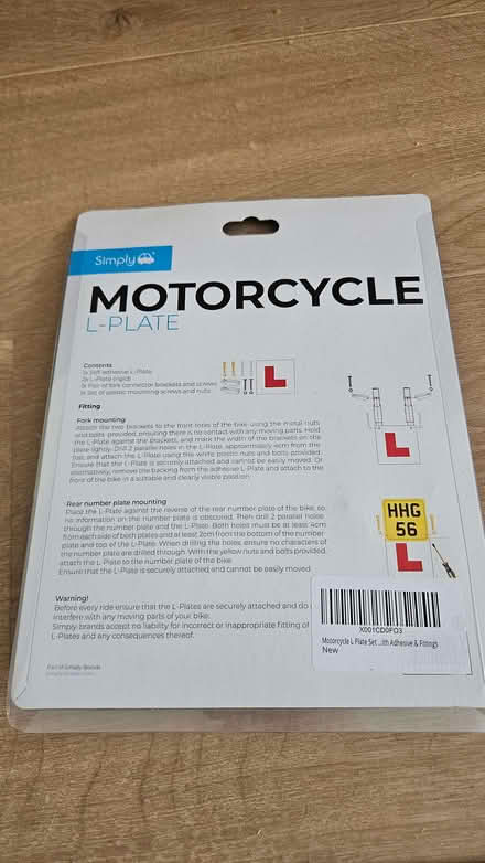 Photo of free L plates for motorbike (Hollingbury BN1) #2
