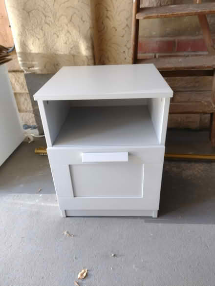 Photo of free Chest of drawers and bedside table (S11 High Storrs) #2