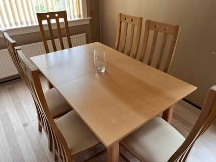 Photo of free Dining table and 6 chairs (Paisley PA2) #3