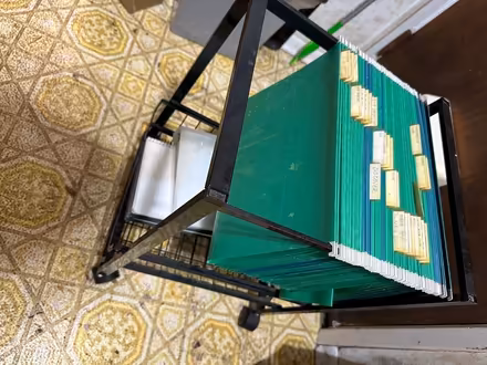 Photo of free Rolling hanging folder cart (Pinehurst) #1