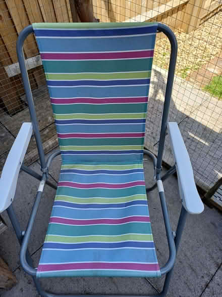 Photo of free Single folding garden picnic chair (Old Bletchley MK3) #1