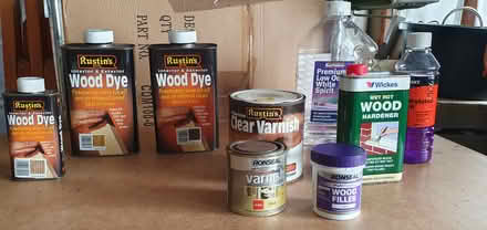 Photo of free Varnishes, Wood Dyes and fillers (Queensbury BD13 off Roper Lane) #1