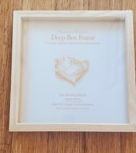 Photo of free Pine Box frame new 16x16in (Little Herberts GL53) #1
