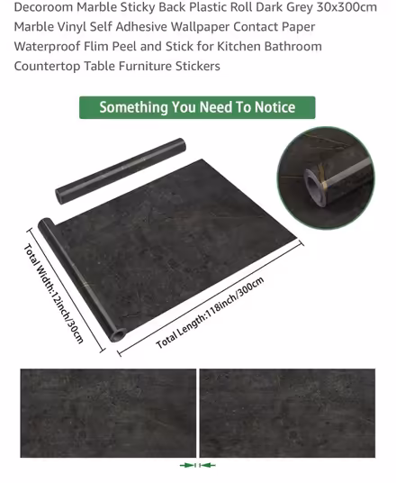 Photo of Leftover Self Adhesive Wallpaper Contact Paper (Common Edge FY4) #1