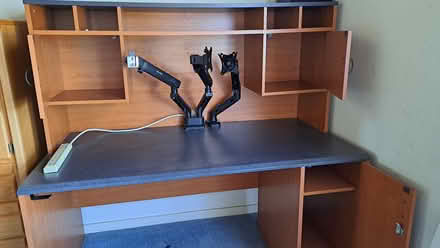 Photo of free Desk with shelves and cabinets (San Carlos) #1