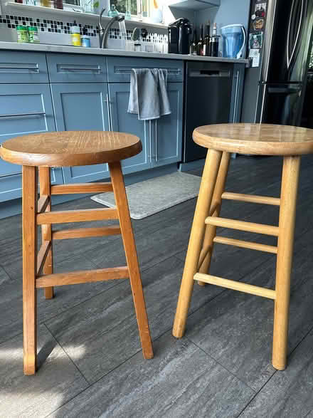 Photo of free 2 hard wool stools (Ossining, NY) #1
