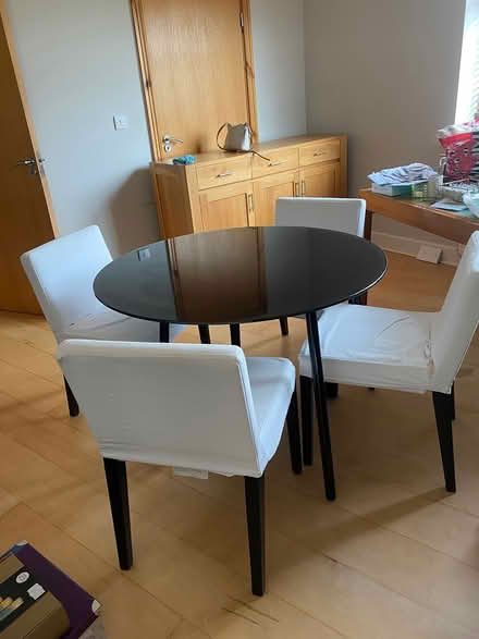 Photo of free Glass table and 4 chairs (Castleknock) #2