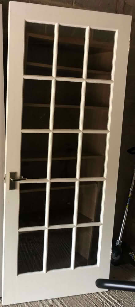 Photo of free 2 internal glass doors (both 83.4cm width and 198cm height) (Middle Aston OX25) #1