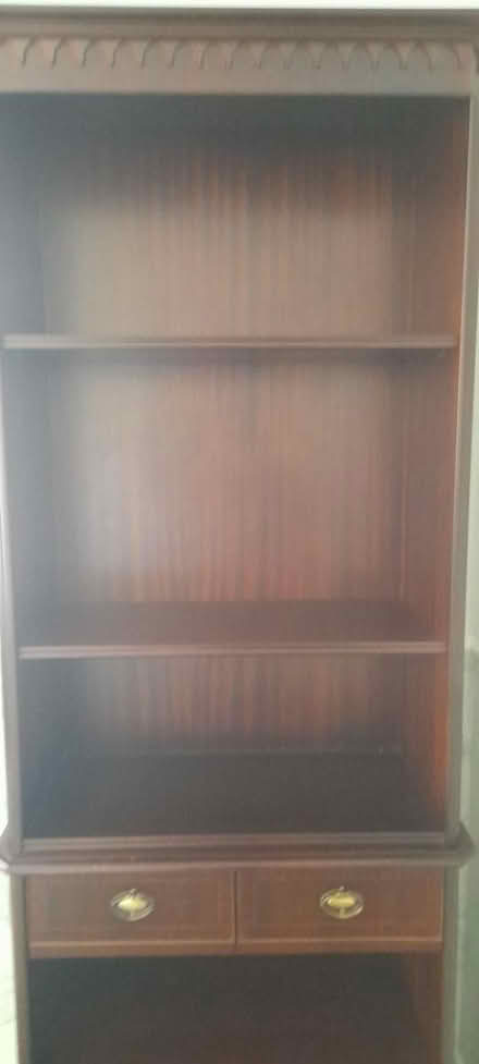 Photo of free Tall wood book shelf (South ham RG22) #1