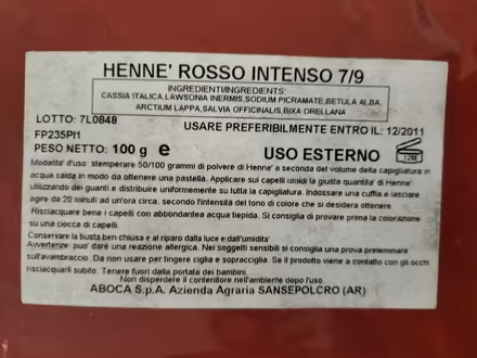 Photo of free Natural henna - Intense Red - new (Belfast BT11) #2
