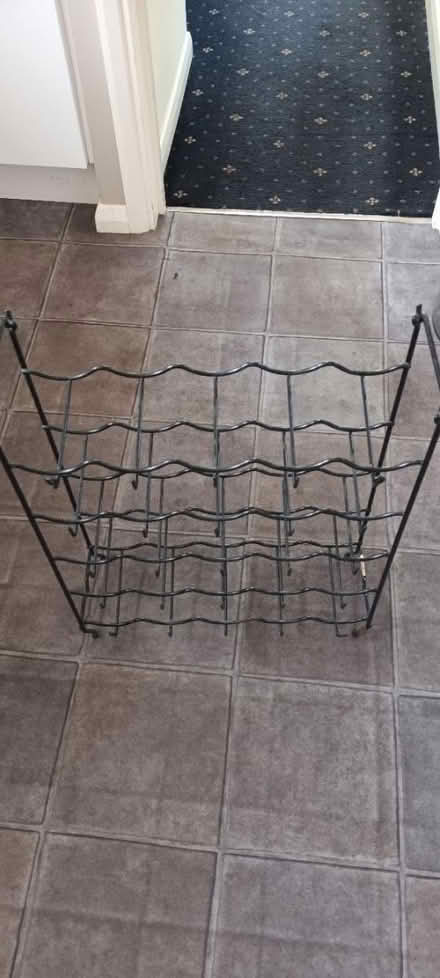 Photo of free Metal Wine rack - Black (West Malling) #1