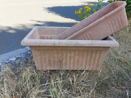 Photo of free Brown oblong plastic pots (Kenn Road BS21) #1