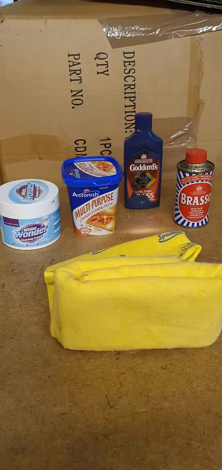 Photo of free Kitchen, brass cleaners and cloths (Queensbury BD13 off Roper Lane) #1