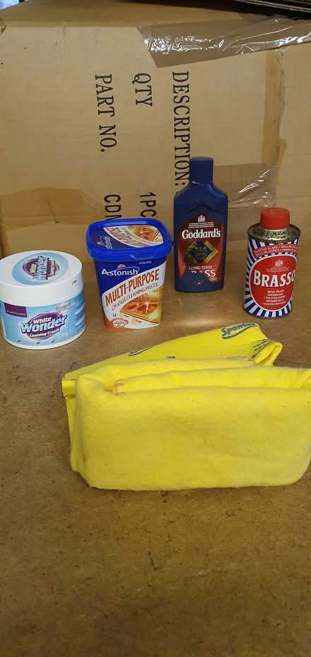 Photo of free Kitchen, brass cleaners and cloths (Queensbury BD13 off Roper Lane) #1