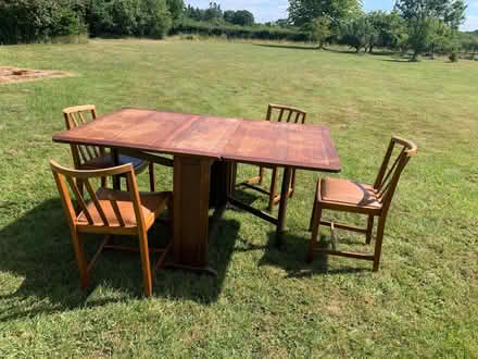Photo of free Gateleg table and 4 chairs (Aston SY4) #2