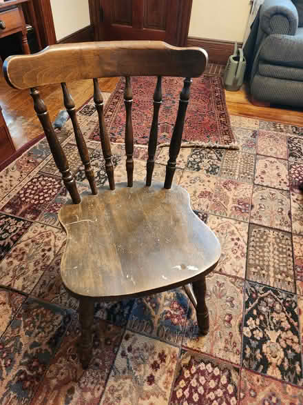 Photo of free Sturdy wooden chair (Butman Fish Library area) #1