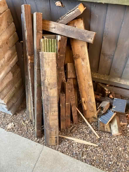 Photo of free Pile of wood/old decking (Catton NR6) #2