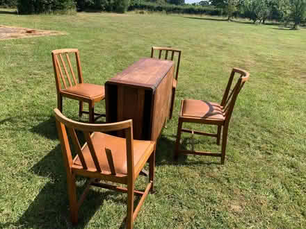 Photo of free Gateleg table and 4 chairs (Aston SY4) #1