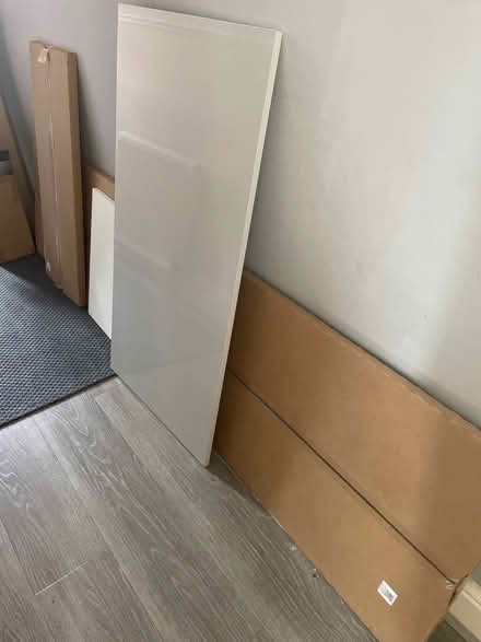 Photo of free Kitchen panels grey gloss (Audenshaw M34) #1