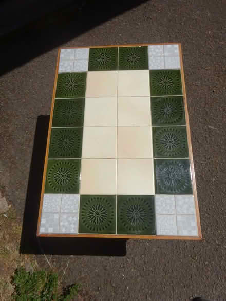 Photo of free Small Tile-top Coffee Table. Approx. 2' x 1'6". (Royal Wootton Bassett SN4) #2