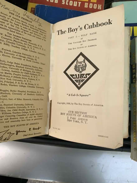 Photo of free Boy Scout books & treasures (Greenwood) #2