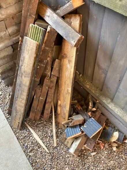 Photo of free Pile of wood/old decking (Catton NR6) #1