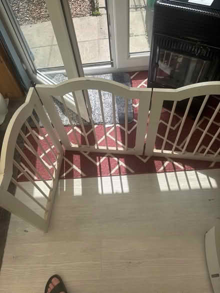 Photo of free White wooden gate (Brierlow Bar SK17) #1