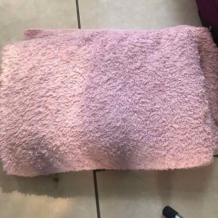Photo of free Pink fluffy throw (Westbury BA13) #1