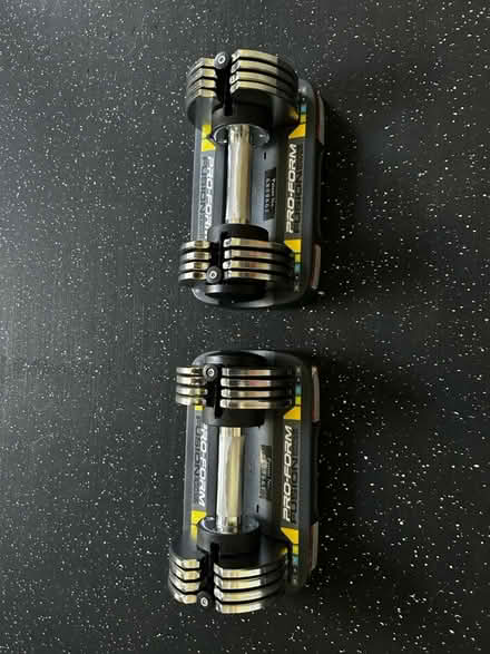 Photo of free Adjustable dumbbells (Newport Beach CA) #2