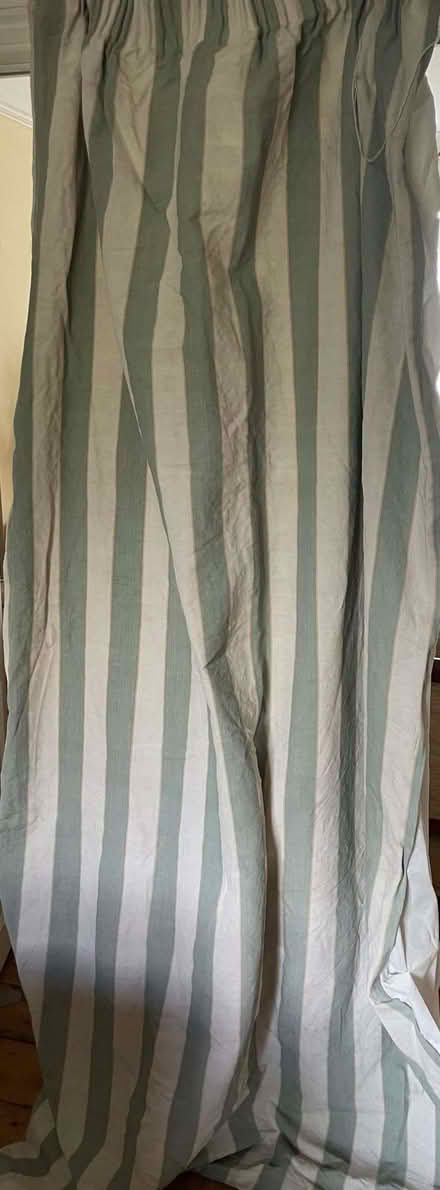 Photo of free 2xtall, slim curtains, awning stripe, thermal, light lining (Kennington SW8) #1