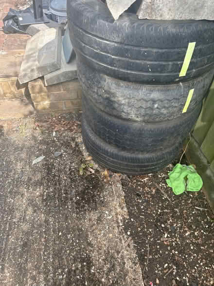 Photo of free 4 car tyres with wheel (Wycombe HP13) #1