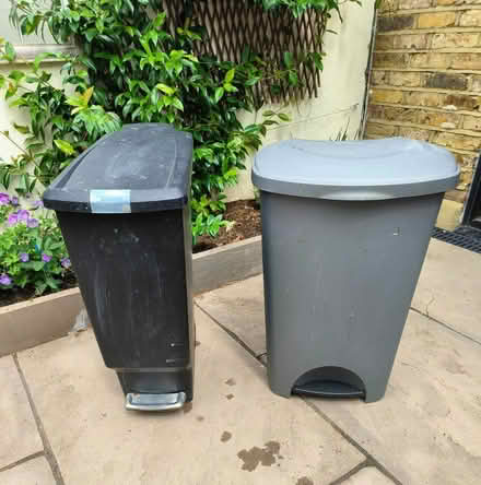 Photo of free 2 tall rubbish bins (Balham) #2