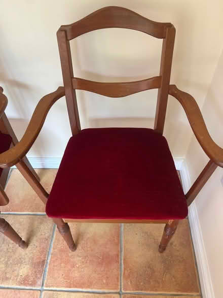 Photo of free Two Carver Chairs With Red Seats (IG6) #3