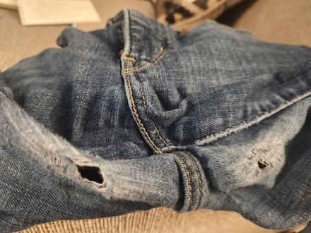 Photo of free Damaged women's jeans 28w (East Arlington) #2