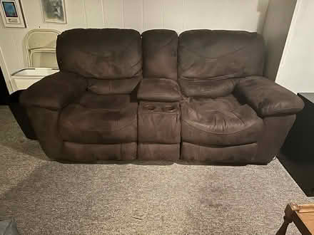 Photo of free Brown couch (North Babylon NY) #1