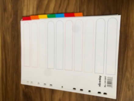Photo of free Folder dividers (Richmond TW1) #3