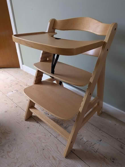 Photo of free Lovely wooden highchair (Kendal LA9) #1
